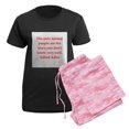 thumbnail image 5 of CafePress - Alfred Adler Quotes Women's Dark Pajamas - Women's Short Sleeve Print T-Shirt and Pants Dark Cotton Pajama Set, 5 of 7