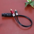 thumbnail image 3 of 3pin XLR Female to 2 RCA Male Cable Audio Adapter Cable Metal Connector, 3 of 7