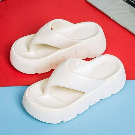 

Women s Solid Color Flip Flops Lightweight EVA Soft Sole Casual Home Slides Summer Seaside Beach Slides