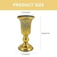 thumbnail image 2 of OUNONA Golden Iron Decorative Vase for Home Decor Unique Elegant Design Suitable for Flowers and Arrangements 6.5 inches tall, 2 of 8