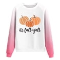 thumbnail image 5 of Liquidation-Vente Nouvelle Arrivée Mode Féminine Blouse à Manches Longues Imprimée Col Rond Hauts Décontractés Chandail en Molleton Vêtements d'Automne pour Femmes 2023(Rose,2TG), 5 of 5
