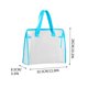 thumbnail image 3 of Bolsa transparente para documentos A4 | Carpeta de PVC grueso de gran capacidad con cierre a presión, impermeable y resistente a las manchas | Asa cómoda para estudiantes de primaria y secundaria, 3 of 4