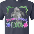 thumbnail image 4 of Inktastic Miami Beach Florida Cute Swimming Manatee T-Shirt, 4 of 5
