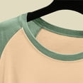 thumbnail image 4 of Aezemi Women Loose Fit Pajama Shirts Round Neck Long Sleeve Comfy Color Blocks Undershirts Lightweight Soft Casual Home Sleep Tops 3XL, 4 of 6