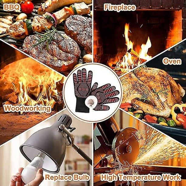 Bbq gloves cheap heat resistant