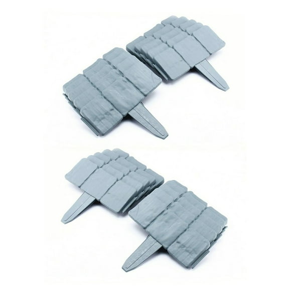 Imitation Stone Fence Garden Plastic Fence Grey Stone Effect Lawn Edging Plant Bordering Cobblestone Garden Border