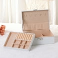 thumbnail image 6 of Unique Bargains Jewelry Box Small PU Leather Jewelry Organizer Case Storage Display Holder White, 6 of 8