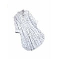 thumbnail image 1 of Luiryar Women's Plus Size Floral Shirt Dress Long Sleeve Single Breasted V-neck Loose Boyfriend Blouses Tops, 1 of 6