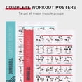 thumbnail image 2 of FitMate Dumbbell and Barbell Workout Exercise Poster, 2-Pack, Workout Routine with Free Weights, Home Gym Decor, Room Guide (20 x 30 Inch), 2 of 5