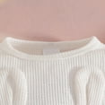 thumbnail image 7 of larppty Newborn Baby Boy Bear Style Long Sleeve Romper and Hat Outfit Set, 7 of 7