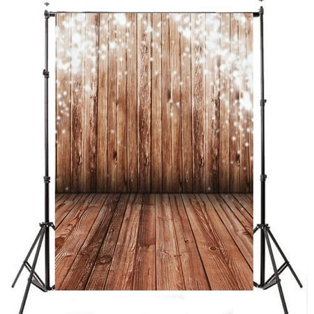 ABPHOTO Polyester 5x7ft Wooden theme With Wooden Floor Retro photography background Cloth Backdrop Photo Studio Best For Children,Newborn,Baby,Kids,Wedding,Family (Best Bay Decoration Themes)