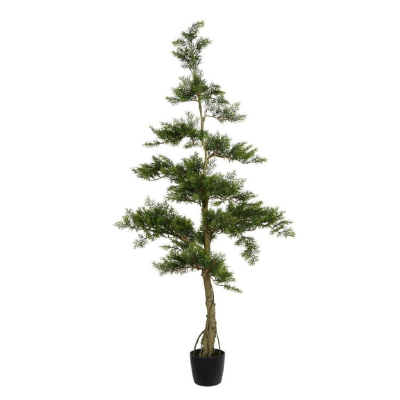 Vickerman 5' Artificial Potted Cedar Tree.