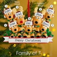 thumbnail image 2 of Famyfamy Christmas Tree Decorations Personalized Reindeer Family of 2, 3, 4, 5, 6, 7 and 8 Christmas Tree Ornament 2021 - Cute Deer Holiday Gift Year Durable 2021 Family Ornament (Family of 8), 2 of 10