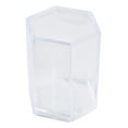 thumbnail image 1 of 1 Pcs Pen Holder Hollow Large Capacity Hexagonal  Stationery Makeup Brush Box Classroom Things, 1 of 10