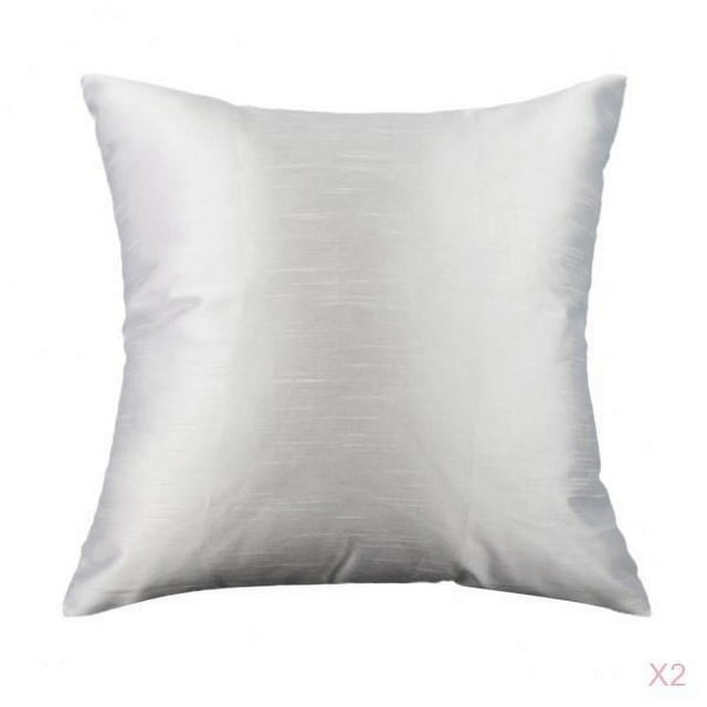 2x Funda de Almohada de Toss de Color Funda de Cojín Cuadrada Pulgadas
