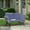 Gray&Blue, variant on Devoko Patio Wicker Daybed with Adjustable Armrest, Outdoor Foldable PE Rattan Sofa Bed for All-Weather Use,Black