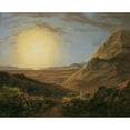 thumbnail image 2 of Karl Joseph Aloys Agricola 14x12 Black Ornate Wood Framed Double Matted Museum Art Print Titled: Athens After Sunrise (1829), 2 of 5