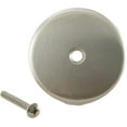 thumbnail image 3 of Westbrass D328-20 3-1/8" One-Hole Bathtub Overflow Cover, Stainless Steel, 3 of 6