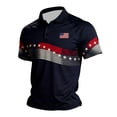 thumbnail image 4 of XDZJLR Mens Golf Shirts Patriotic Independence Day Print Button Front Short Sleeve Summer Outdoor Activities Tops Big And Tall Polo T Shirts For Men S-6Xl, 4 of 4