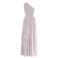 thumbnail image 5 of FcBaudy Robe Sans Manches à Col Asymétrique, Robes d'Été pour Femmes, Robes de Mode Élégantes pour Femmes, Robe Longue Unie avec Jupe, 5 of 5