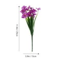 thumbnail image 5 of 4 unids hermosas flores violetas violetas artificiales violetas artificiales decoraciones de arreglos de flores, 5 of 5