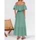 thumbnail image 3 of Vestido ZESICA 2025 de verano con volantes y hombros descubiertos, 3 of 6