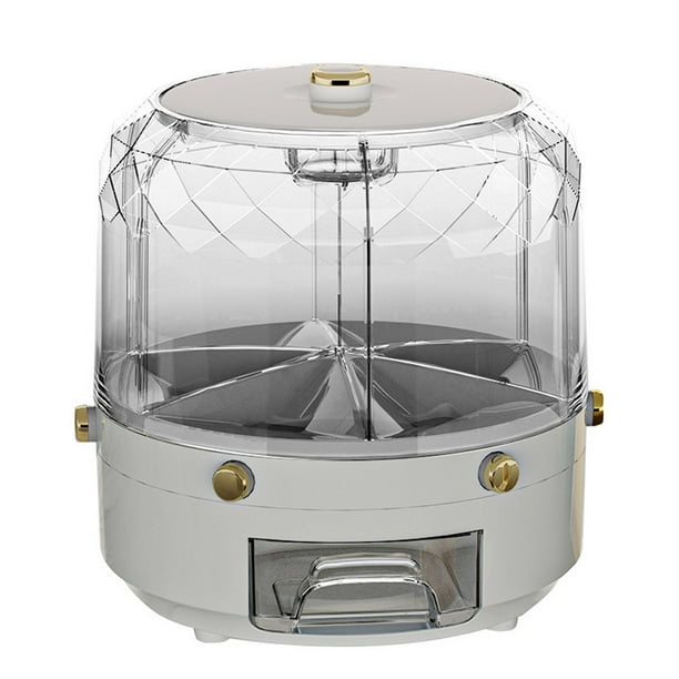 Caja Almacenamiento Con Dispensador Alimentos Transparente (gris)