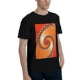 thumbnail image 2 of Bingfone Orange Rotating Men'S Loose Fit Short-Sleeve Pocket T-Shirt, 2 of 7