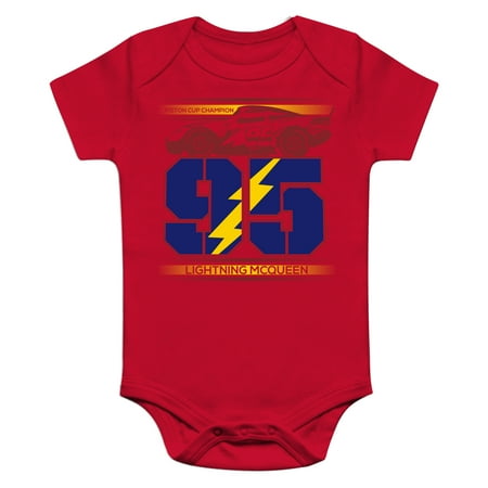 Cat Infant Bodysuit - Fanatics Branded Infant Cars 3 NASCAR Lightning McQueen Bodysuit - Red
