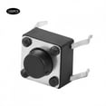 thumbnail image 1 of Spptty 100 Pcs Interrupteur Tactile Instantané Mini Interrupteur Micro Tactile Accessoire 6 X 6 X 4.3mm, 1 of 8