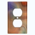 thumbnail image 2 of Metal Light Switch Plate Cover Image of Marble Colorful Swirl Galaxy MAR080, 2 of 13