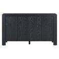 thumbnail image 5 of Tcbosik 59" Buffet Sideboard with Storage, Farmhouse Coffee Bar Cabinet with Adjustable Shelves, Kitchen Cupboard with 4 Doors, Accent Cabinet for Living Room, Hallway, Black, 5 of 9