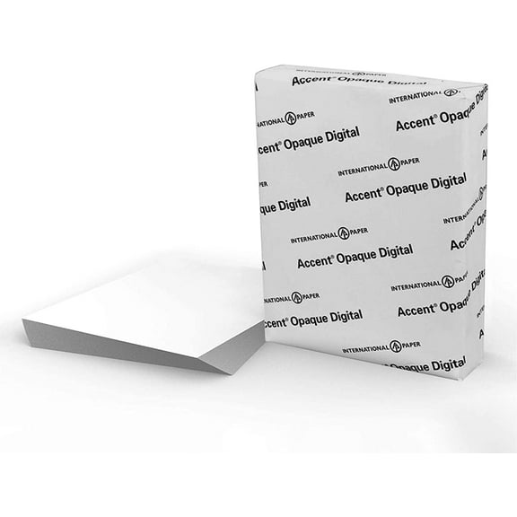 Accent Opaque White 8.5” x 11” Cardstock Paper, 120lb, 325gsm – 150 Sheets (1 Ream) – Premium Smooth Extremely Heavy Cardstock, Printer Paper for Invitations, Cards, Menus, Business Cards – 188179R