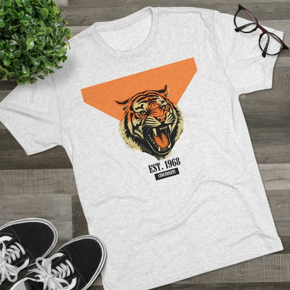 Vintage Bengal - Unisex Tri-Blend Crew Tee