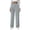 Gray, variant on Wide Leg Pants Women High Waisted Pull on Work Slacks Business Casual Pleated Dress Pants Trousers with Pockets Medium Black