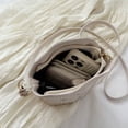 thumbnail image 2 of Bolsos Mujer Bolso Mano Tejido A La Bolso Playa Retro Sólido (Beige), 2 of 9