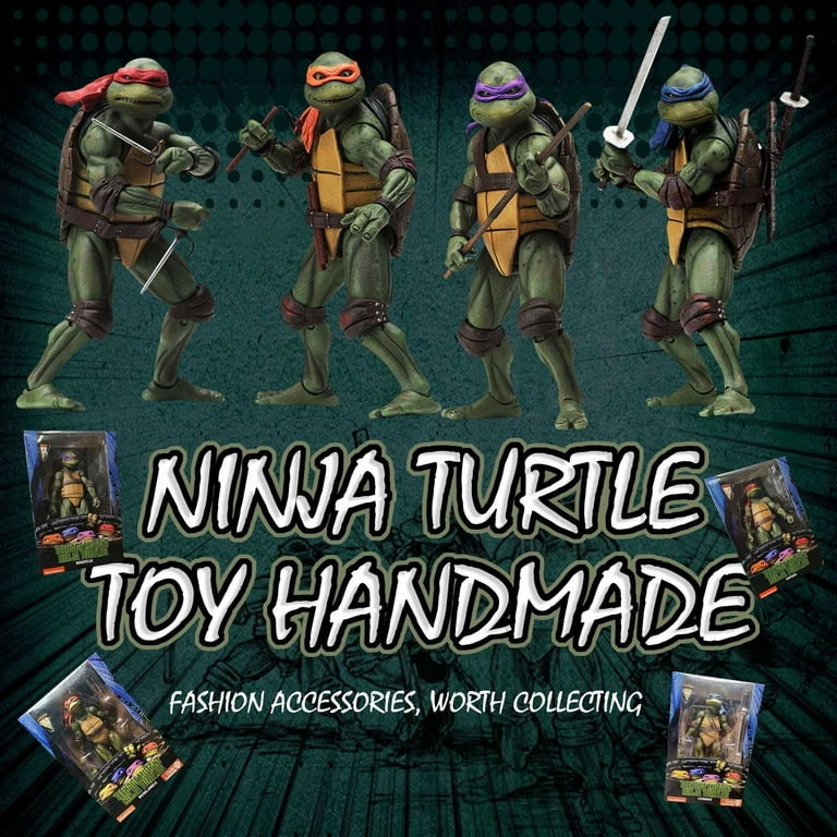 Action Figures Statue Model Toys Tmnt 1990/Movie Turtles Toys Gifts for Christmas Birthday (Pack of 1) Raphael