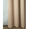 thumbnail image 3 of Olivia Gray PNA225135 54 x 84 in. Anchorage Solid Blackout Grommet Single Curtain Panel - Sesame, 3 of 7
