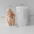 thumbnail image 3 of JDH silicone Virgin Mary Holding Child Candle Aromatherapy Mold DIY Handmade Soap Gypsum Sculpture Candle Decoration Making Mold Home Decor, 3 of 7