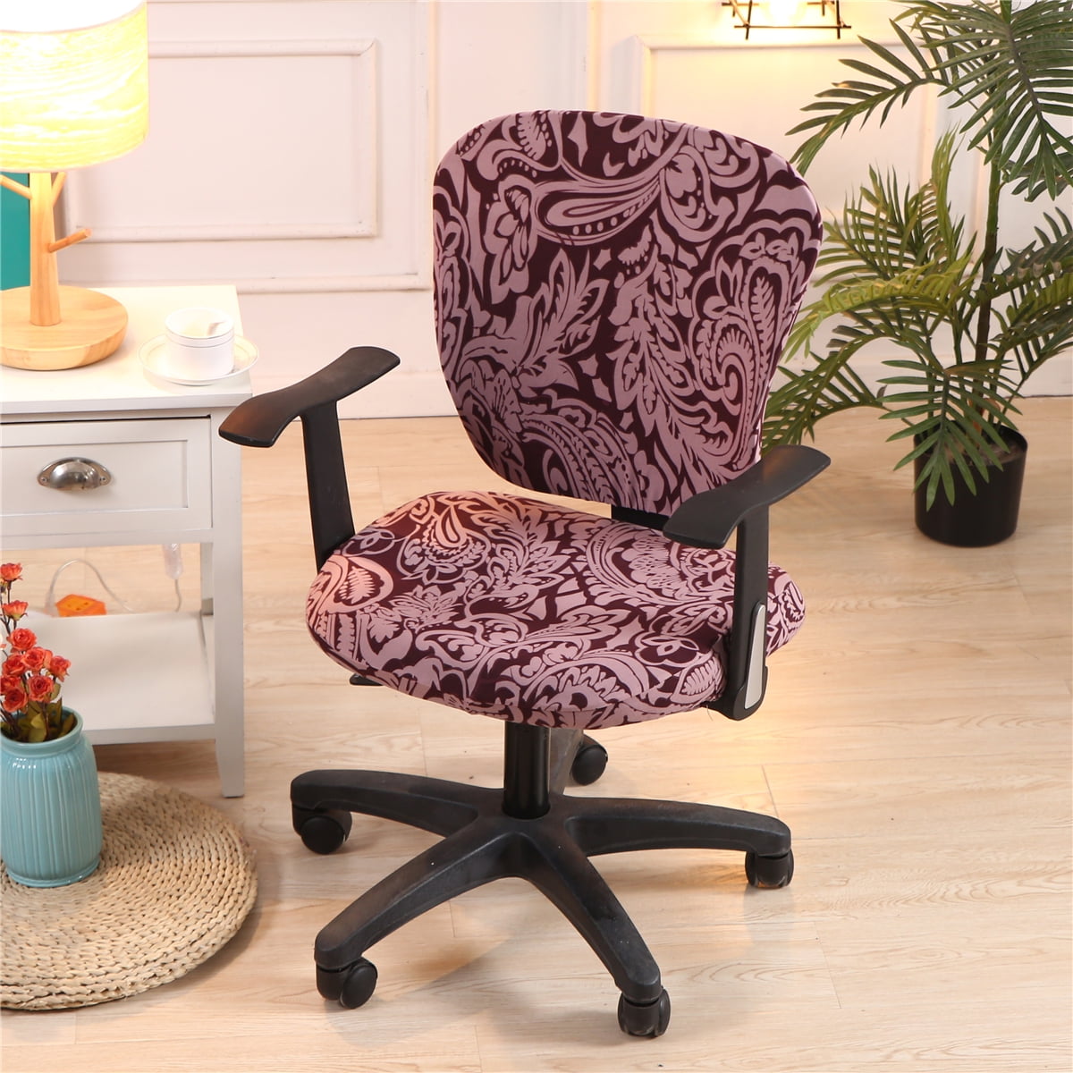 Computer Office Chair Cover,Split Protective & Stretchable Cloth