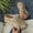 Khaki, variant on Women's Closed Toe Mules Platform Wedge Slides Vintage Summer Sandals Solid Color Retro Fashion Casual Thick Sole Backless Slippers Khaki 9(43)