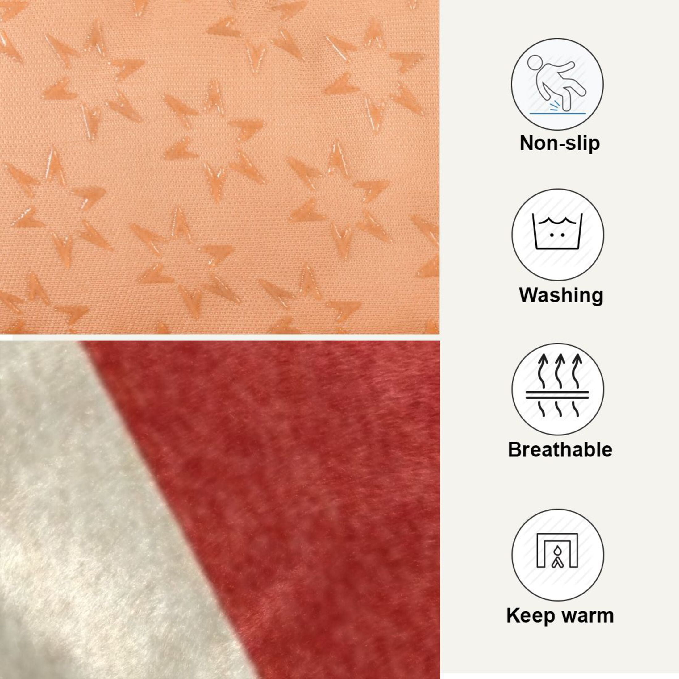 Cozy Mat Pet Bed Indoor Outdoor Warm Soft For Cat Dog Puppy(S/M) Red&white Harlequin Pattern