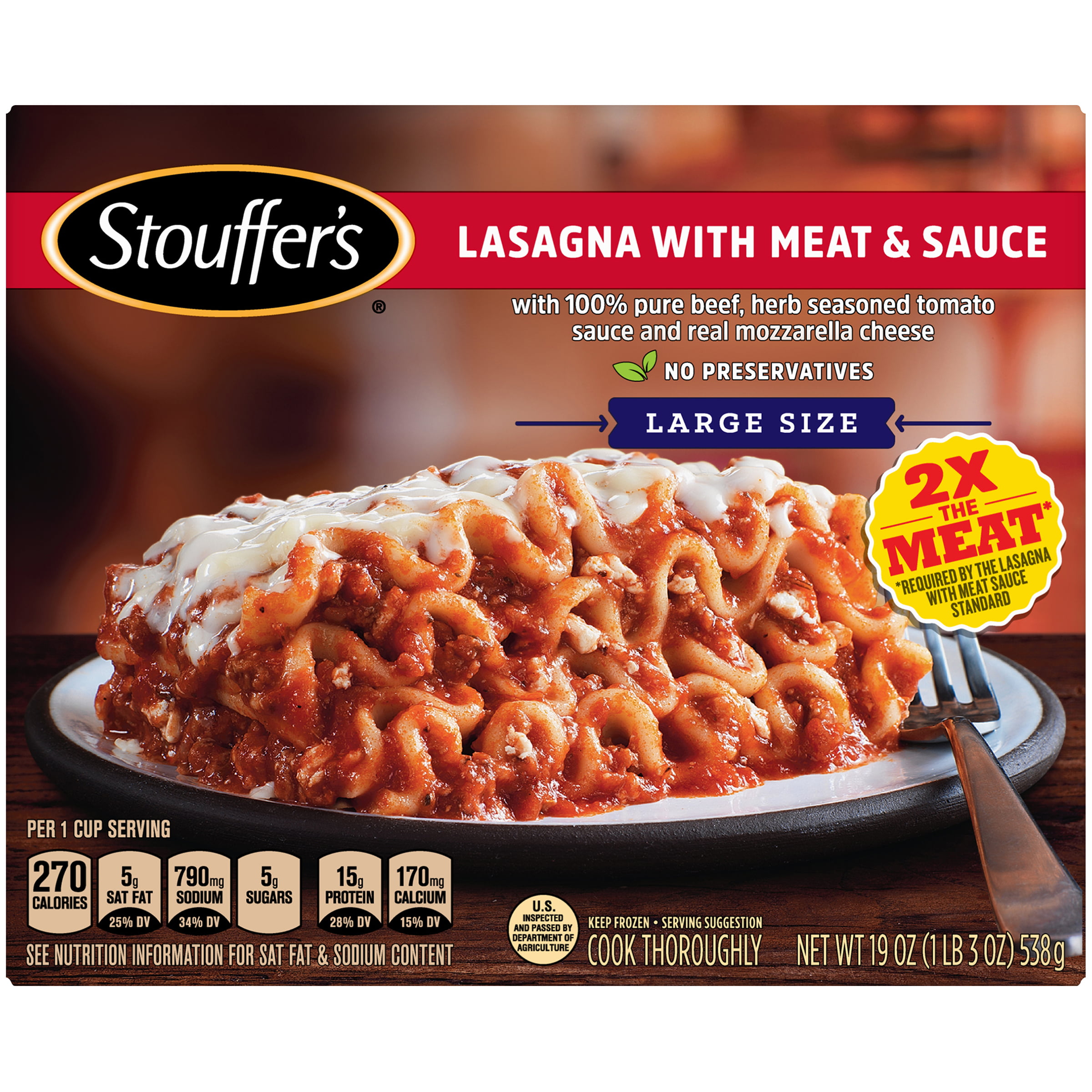 stouffers lasagna ingredients list