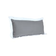 thumbnail image 3 of Laddha Home Designs Handwoven Color Block Cotton Lumbar Pillow Cover - 36" - Gray and White, 3 of 9