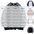 thumbnail image 3 of XRoczxe Men Raglan Color Block Long Sleeve T-Shirt, Casual Crew Neck Contrast Pullover Top, Loose Fit Basic Layer Shirt for Winter Daily Wear White, 3 of 6