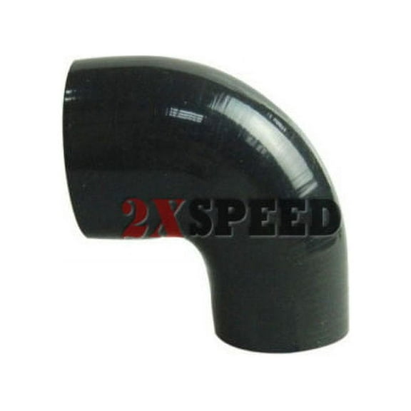 3" to 4" Black 90 Degree Silicone hose Coupler 4 layer polyester
