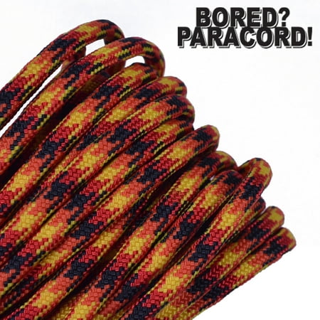 

Bored Paracord Brand 550 lb Type III Paracord - Flame 100 Feet