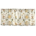 thumbnail image 7 of Yayeee Kitchen Curtains Tier Set of 2 Light Filtering 57"x36" Over Sink Window Panels, Birds Sunflowers, 7 of 7