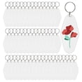 thumbnail image 1 of 50pcs Blank Motel Keychain Bulk with Key Rings, White Vintage Hotel Keychains Key Tag for Vinyl DIY Crafts, White, 1 of 6