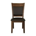thumbnail image 2 of Accent Side Chair, set of 2, Modern Dining Chairs, Wood Chairs for Living Room, Dining Room, 2pc Upholstered Seat Back Casual Dining Room Furniture, Rustic Brown, 2 of 7
